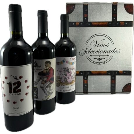 Combo 06: 12 Copas (Syrah 2021) + Pibe Cantina (Cabernet Sauvignon 2022) + Como Chancho pa la Feria (Cabernet Franc 2022)